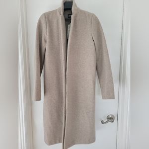 Zara coat knee length sand light beige marl
